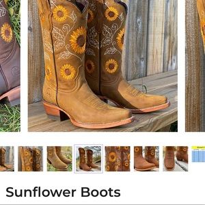 Sunflower cowboy boots